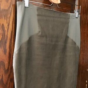 Isabel Benenato stretch Leather Skirt 42